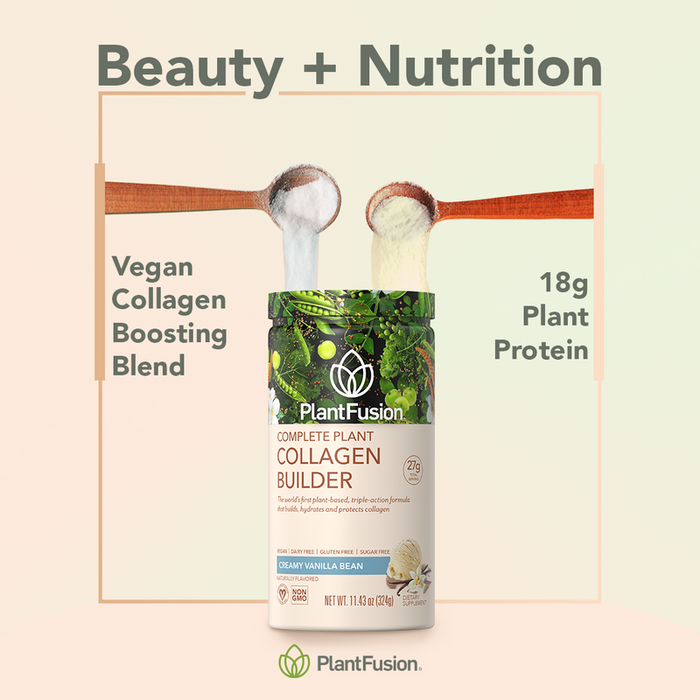 Complete Plant Collagen Builder - Vegan Collagen Peptides - Creamy Vanilla Bean
