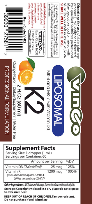 K2 Complex Liposomal Orange