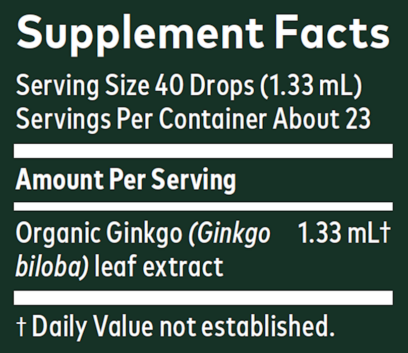 Ginkgo Leaf Organic