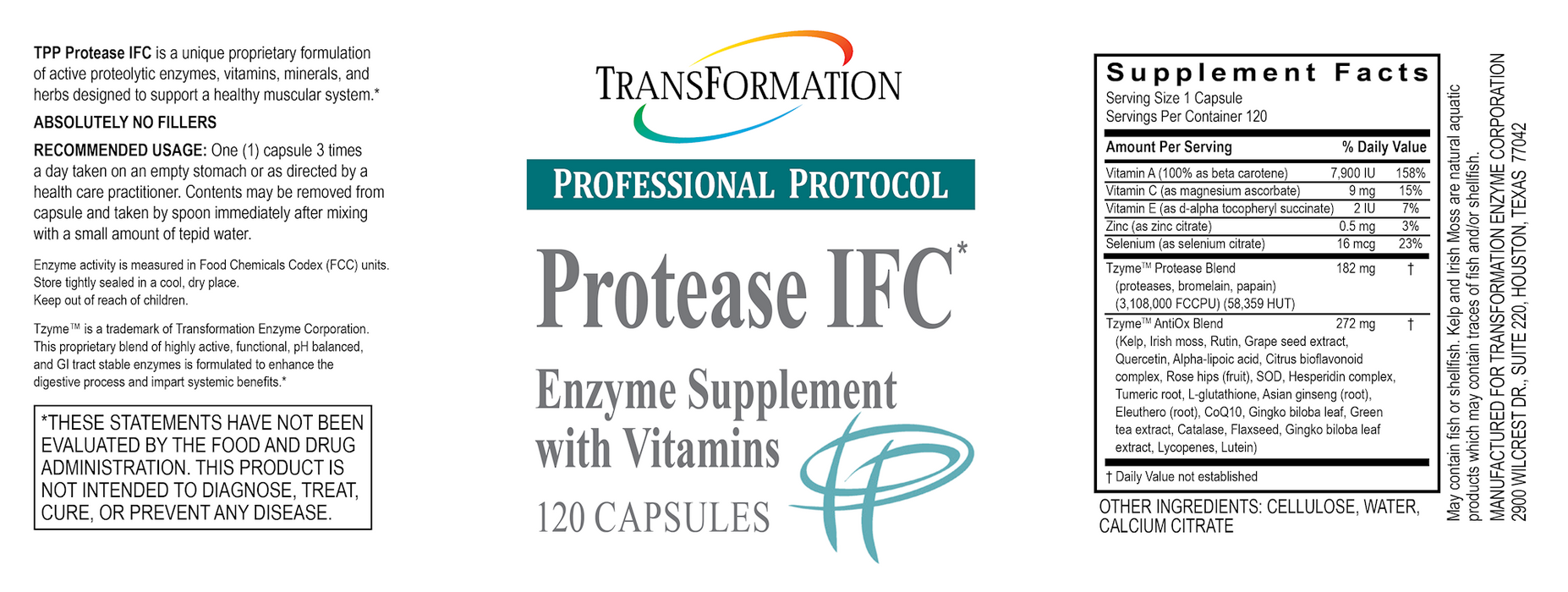 Protease IFC* 120 caps