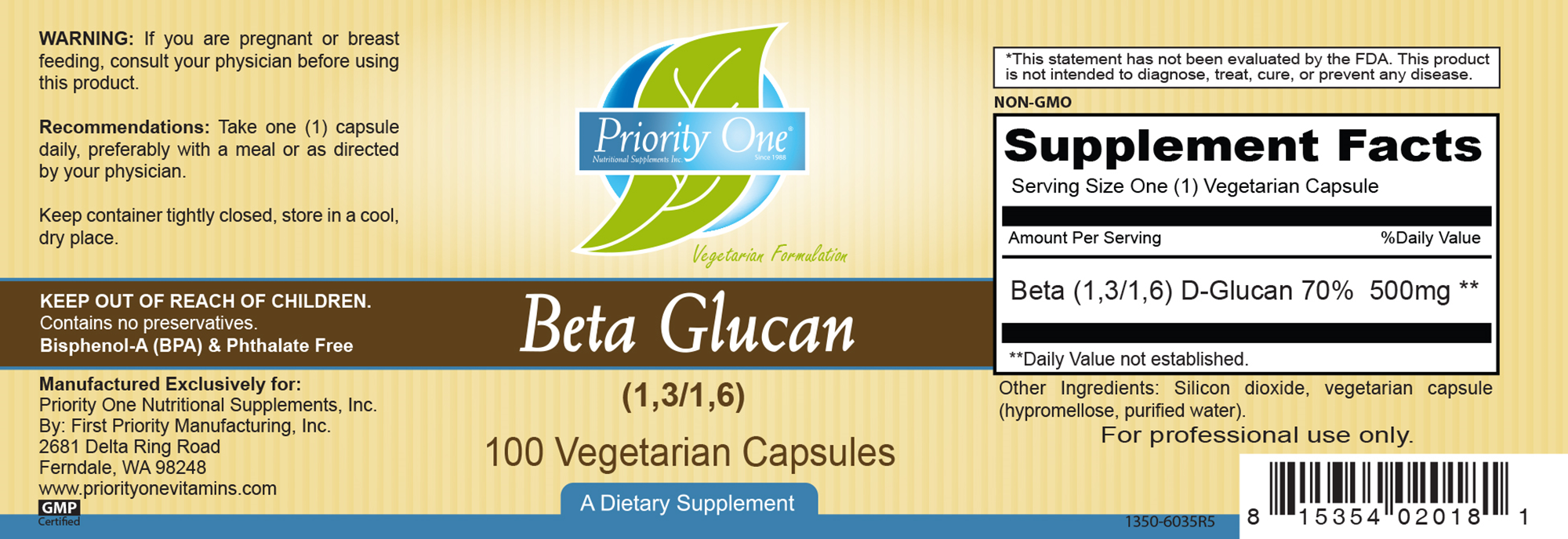 Beta Glucan 500 mg