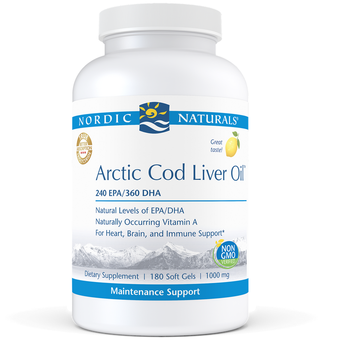 Arctic Cod Liver Oil Lemon 180