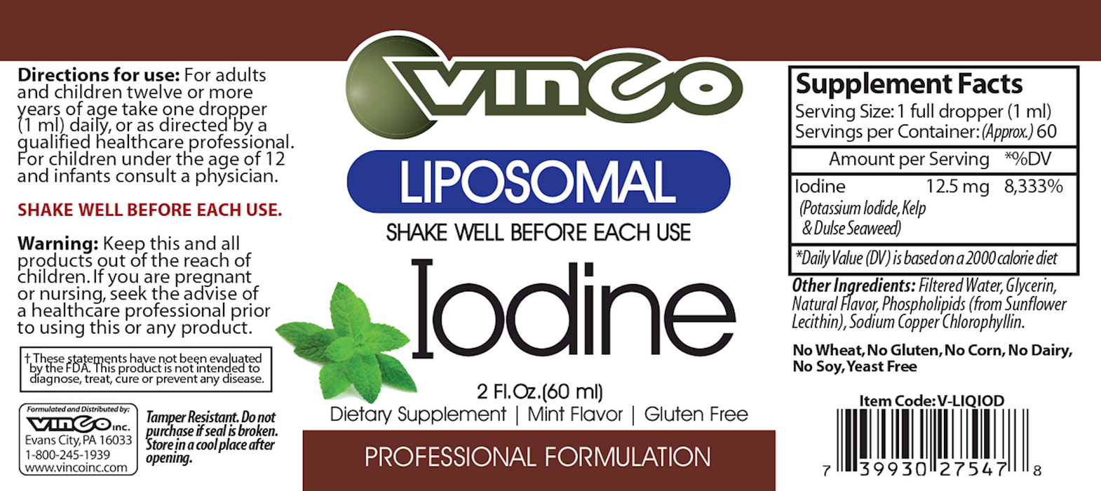 Liposomal Liquid Iodine