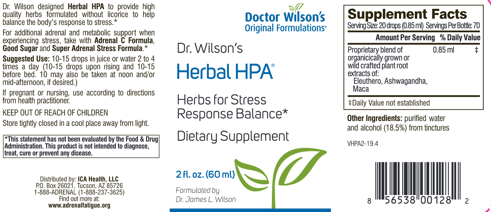 Herbal HPA Formula 2 oz