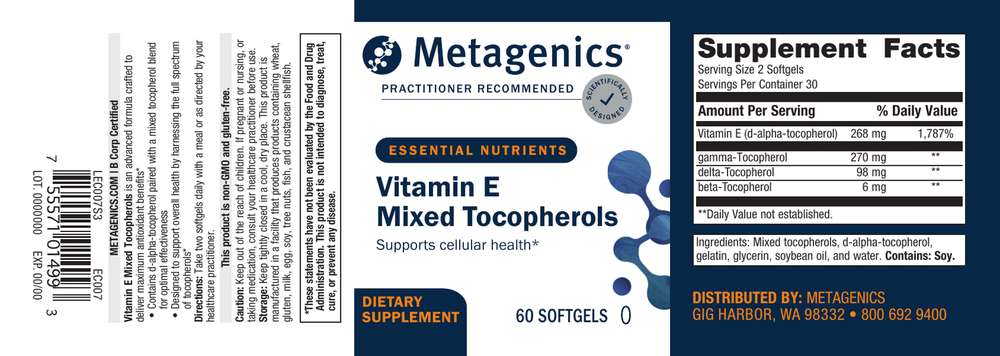 Vitamin E Mixed Tocopherols