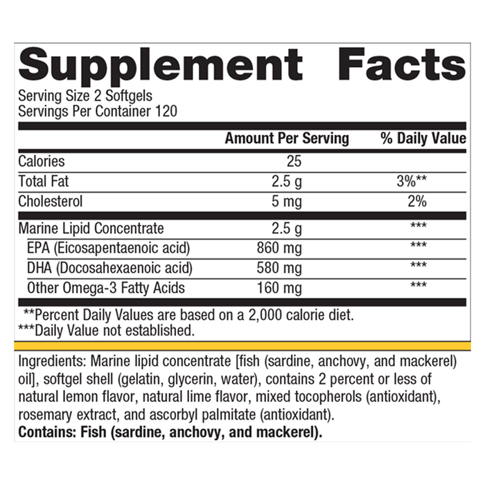 OmegaGenics® Fish Oil EPA-DHA 720 mg