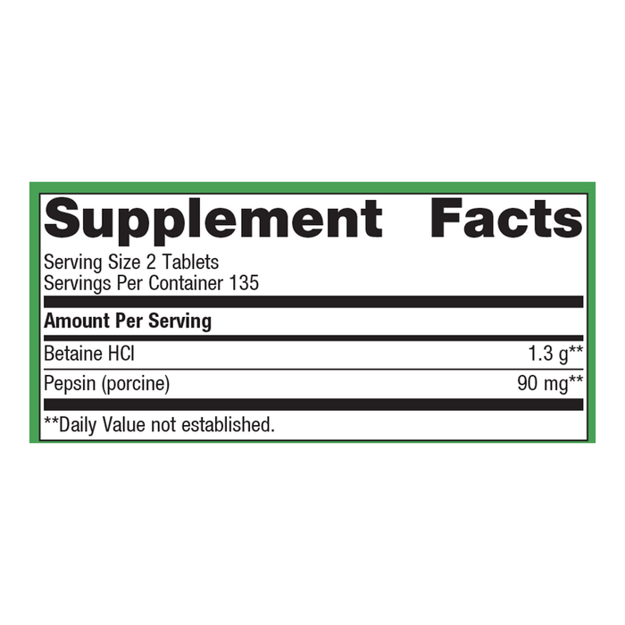SpectraZyme® Betaine HCI + Pepsin