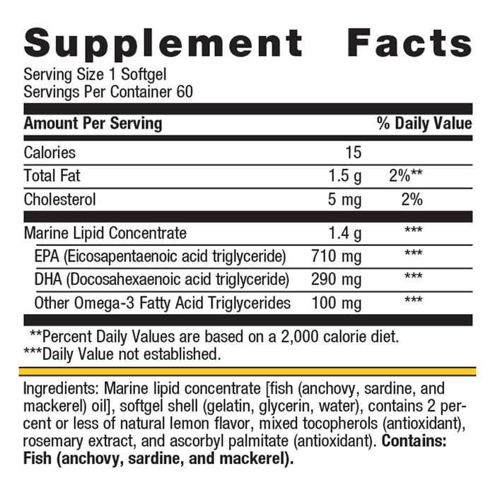 OmegaGenics® Fish Oil EPA-DHA 1000 mg