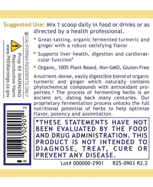 Premier Fermented Turmeric/Ginger