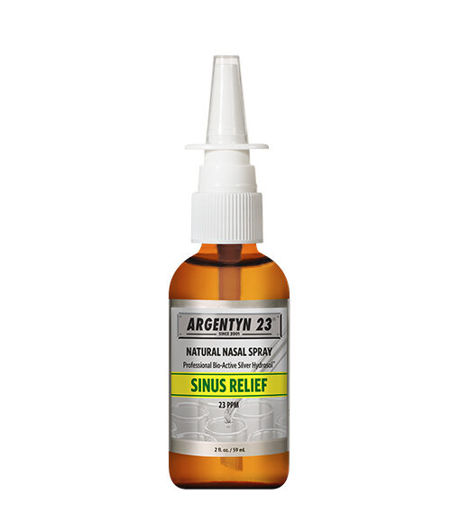 Argentyn 23 Natural Nasal Spray bottle — drug-free silver hydrosol sinus wash