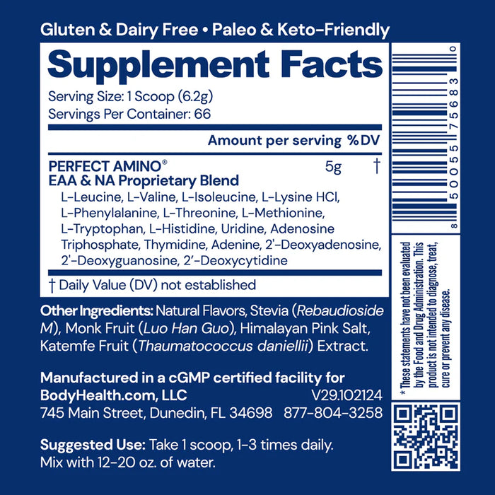 Perfect Amino Powder NSF Certified for Sport