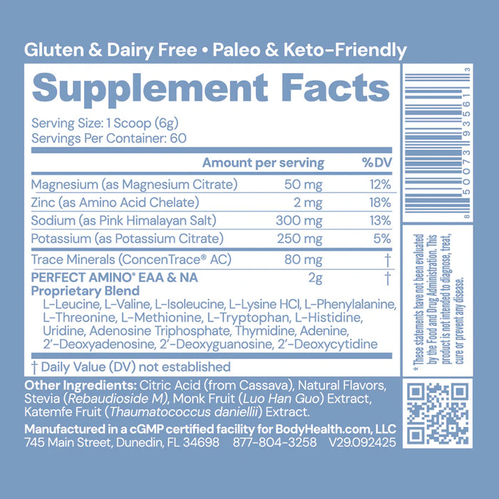 Perfect Amino Electrolytes NSF Certified for Sport