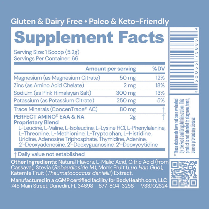 Perfect Amino Electrolytes NSF Certified for Sport