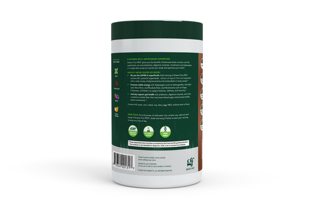 Greens First PRO Phytonutrient Powder - Chocolate