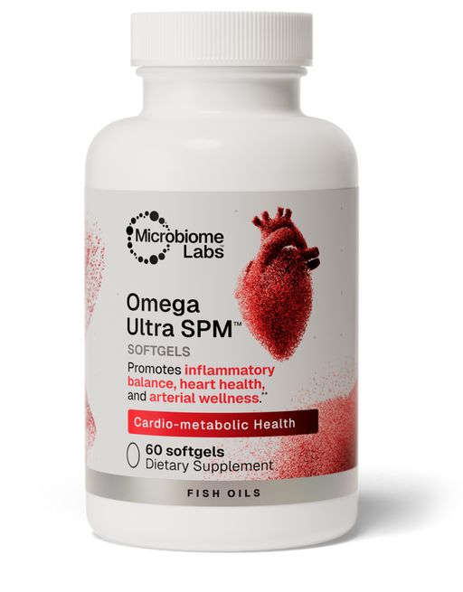 Omega Ultra SPM Microbiome Labs 60 Softgels Supplement Bottle (Formerly MegaMarine)