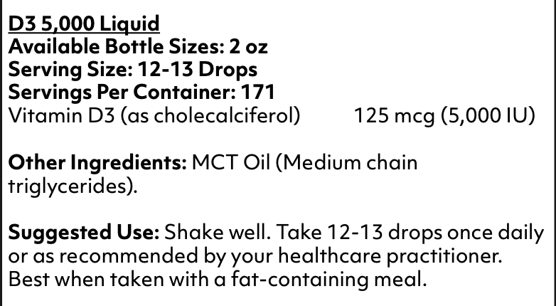 D3 5,000 Liquid