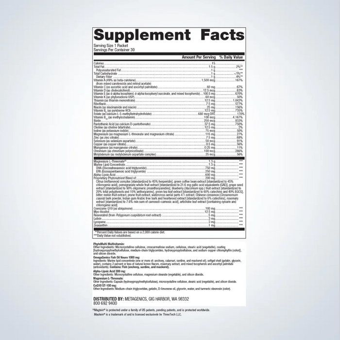 Wellness Essentials® Brain Health Daily Packs