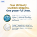Metagenics StayStrong+ 4-in-1 Collagen Whole Body Chew, berry-flavored collagen supplement, clinically studied collagens.