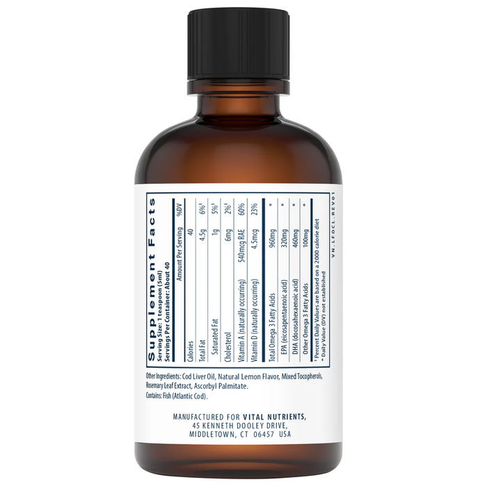 Ultra Pure® Cod Liver Oil 1025 Pharmaceutical Grade