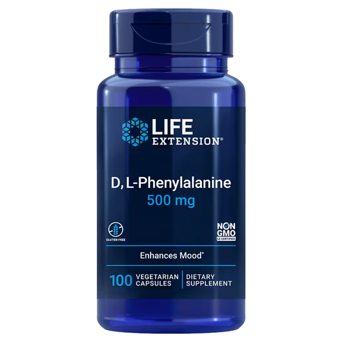 DL-Phenylalanine 500 mg 100 Vegetarian Capsules