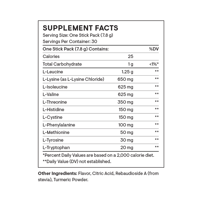 Amino Complex - Travel Packs - Lemon