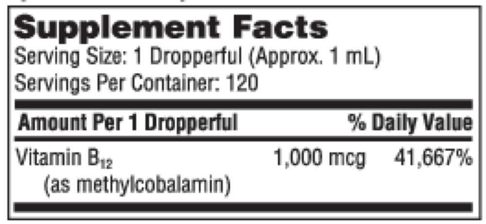 Vitamin B12 Liquid (Methylcobalamin) (1 mg)
