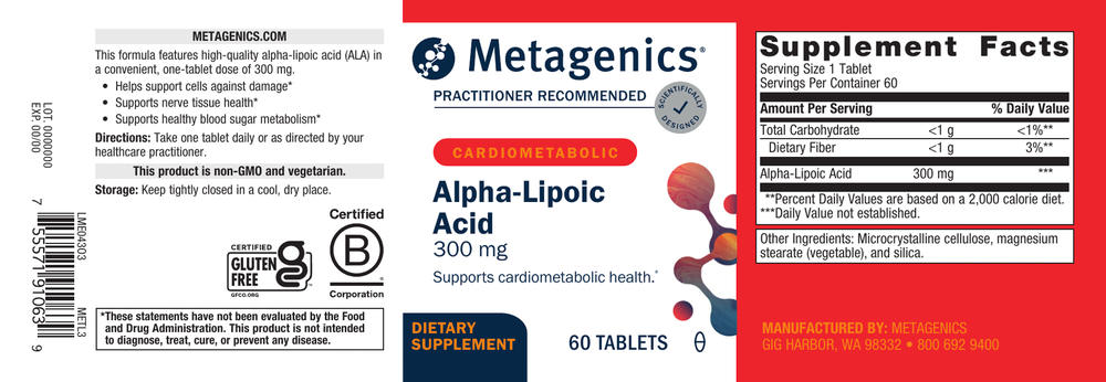 Alpha-Lipoic Acid 300 mg (formerly Meta Lipoate® 300)
