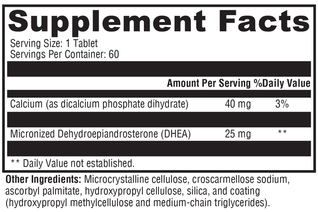 DHEA Micronized 25 mg