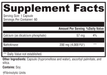 Supplement Facts label for Xymogen Nattokinase 4000