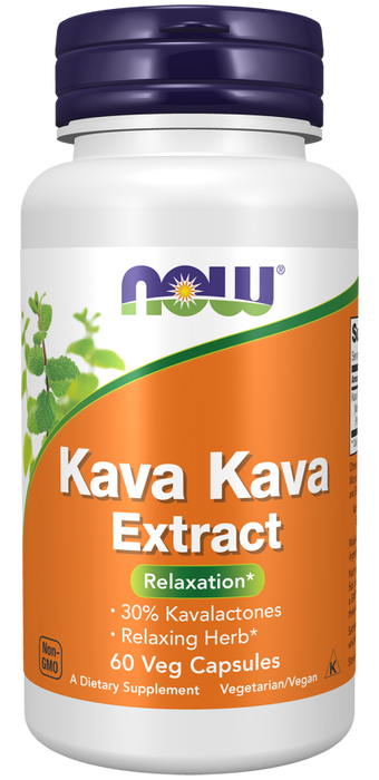 NOW Kava Kava Extract 60 veg capsules