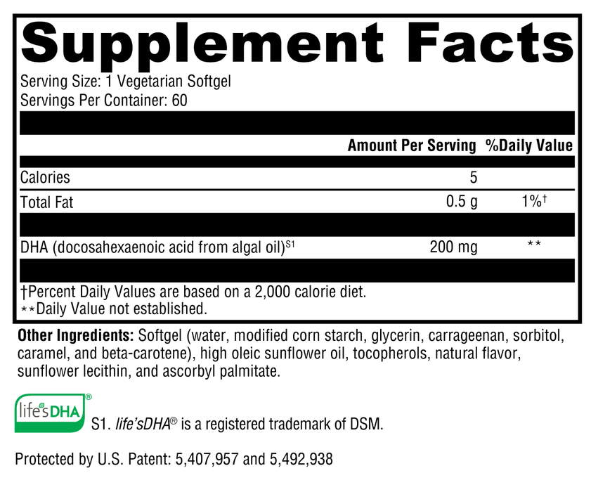 Dha Salt DHA from Algae — Well Being Holistic Pharmacy