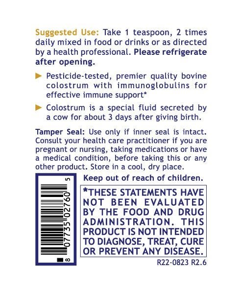 GrassFed Colostrum-IgG™ Powder