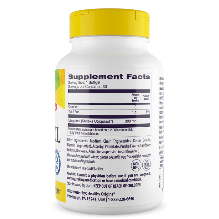 Ubiquinol 300mg (Active Form of CoQ10)