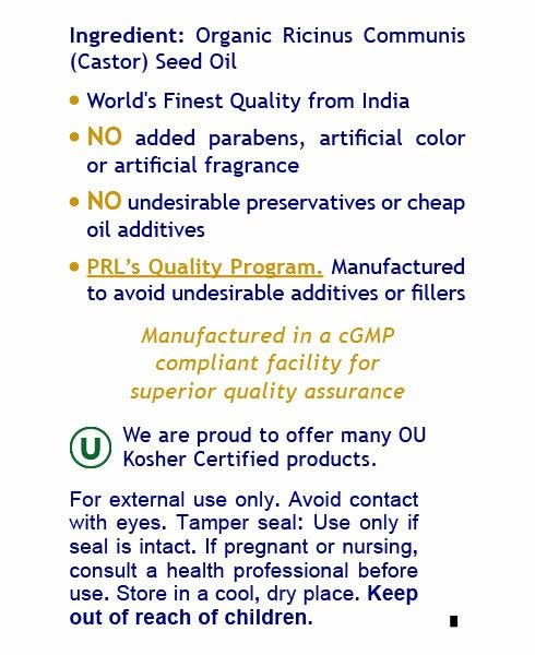 Premier Organic Castor Oil