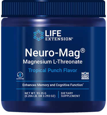 Neuro-Mag® Magnesium L-Threonate (Tropical Punch) 93.35 grams