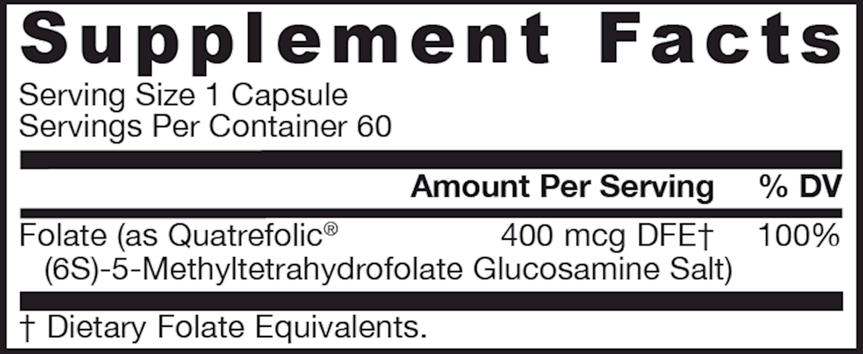 Methyl Folate 60caps