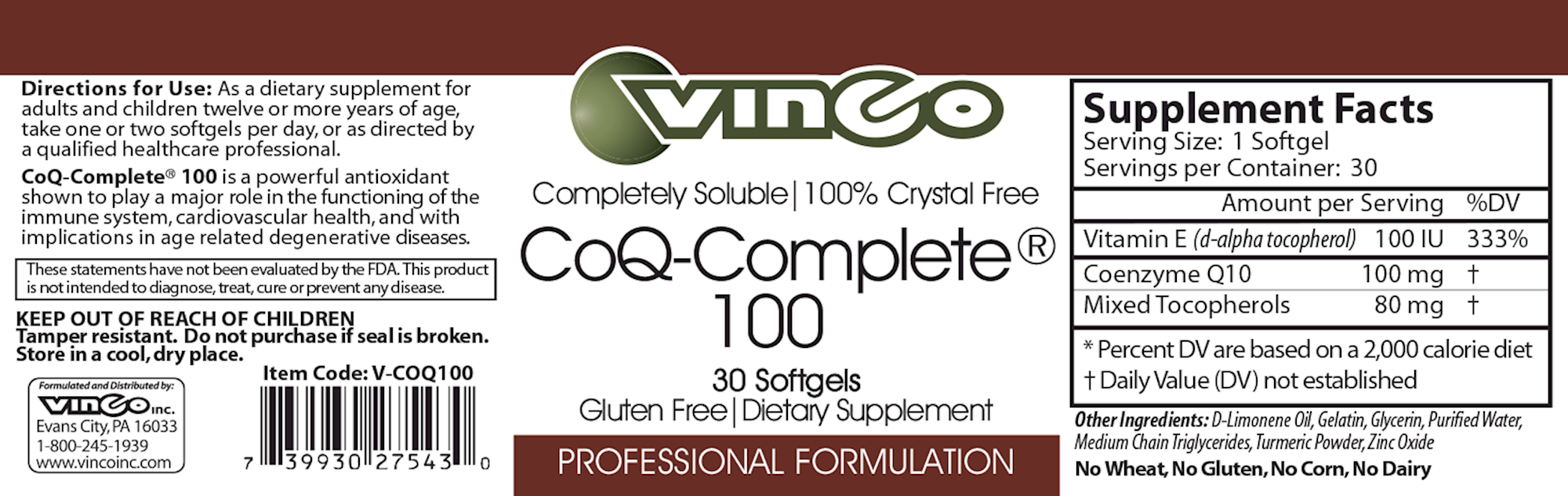 CoQ-Complete 100
