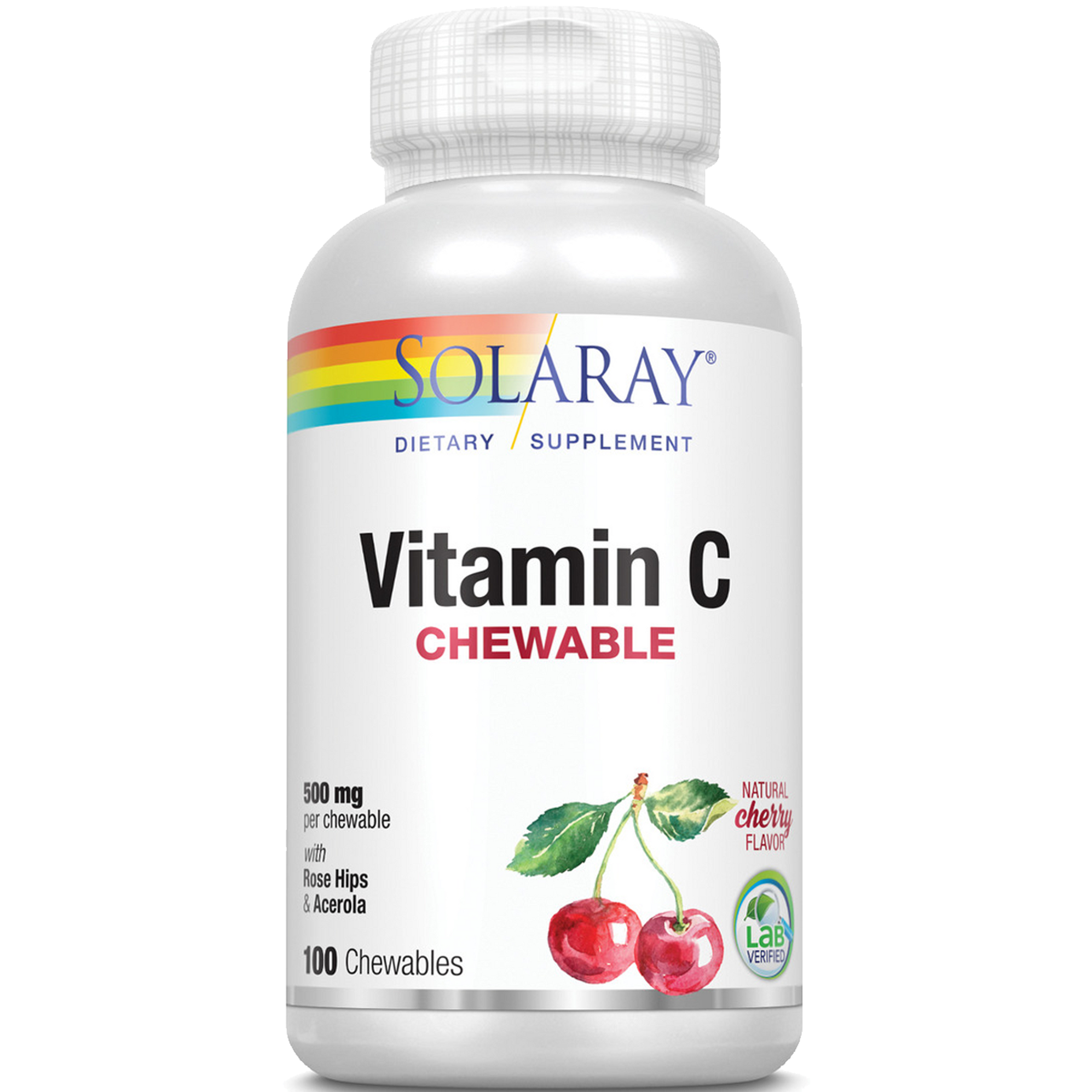 Vitamin C Chewable 500 mg 100 Chewable Wafers — Well Being Holistic