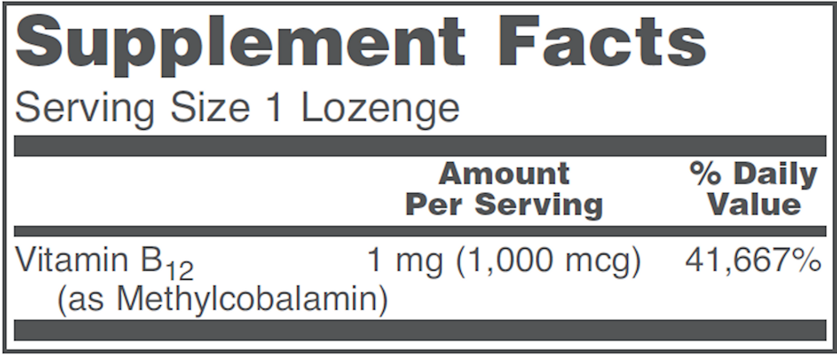 Methyl B12 1000 mcg