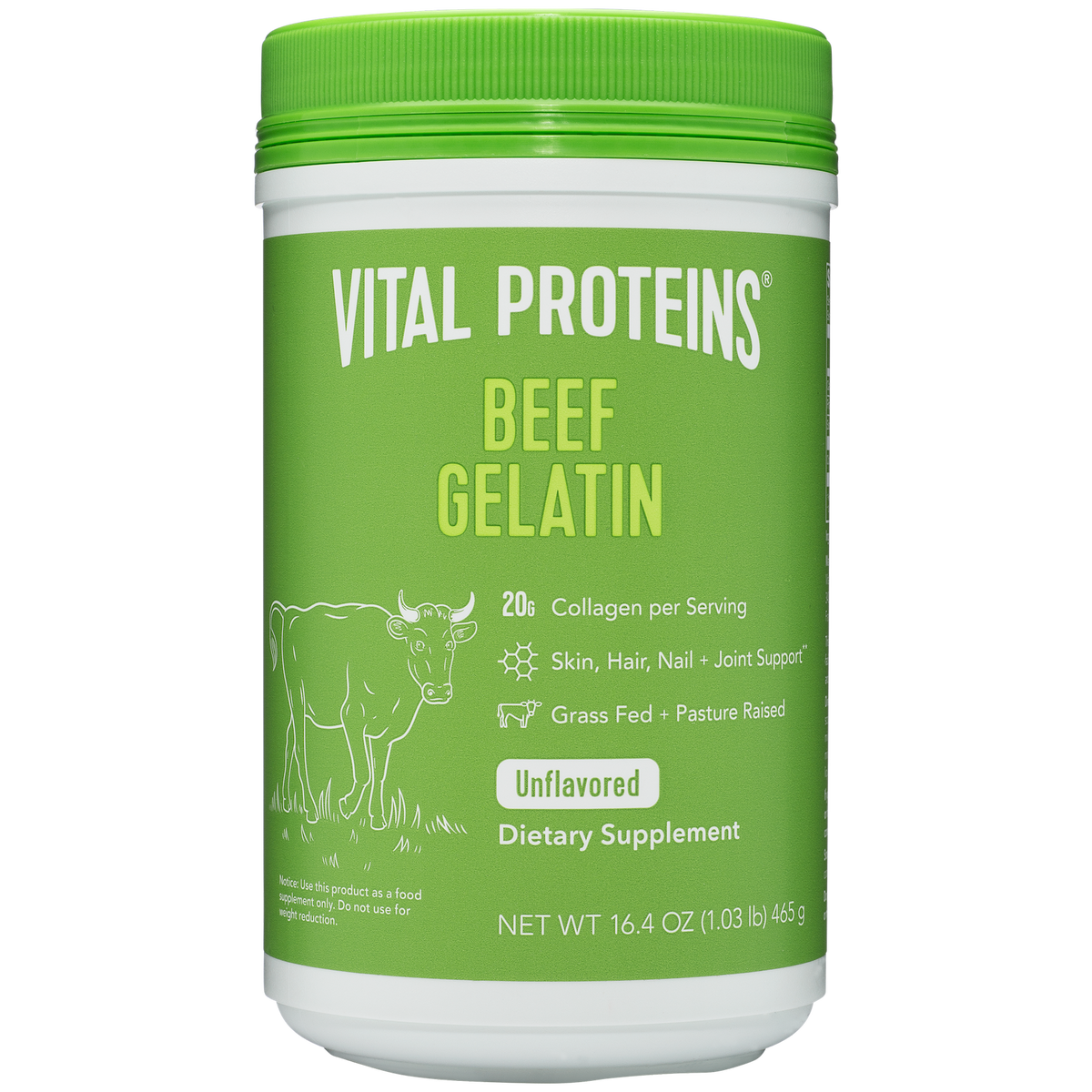 Beef Gelatin Powder 465 Grams — Well Being Holistic Pharmacy