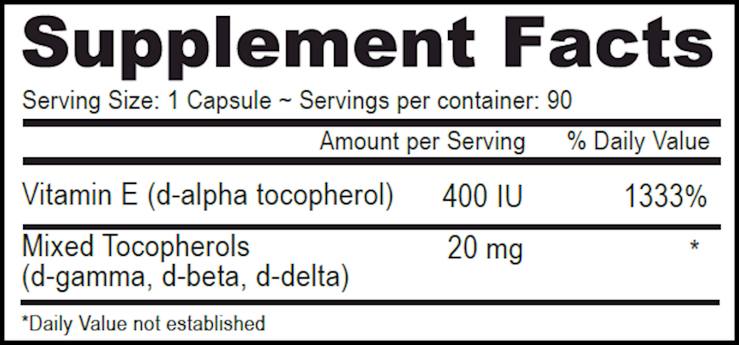Vitamin E 400 IU-Mixed Tocoph.