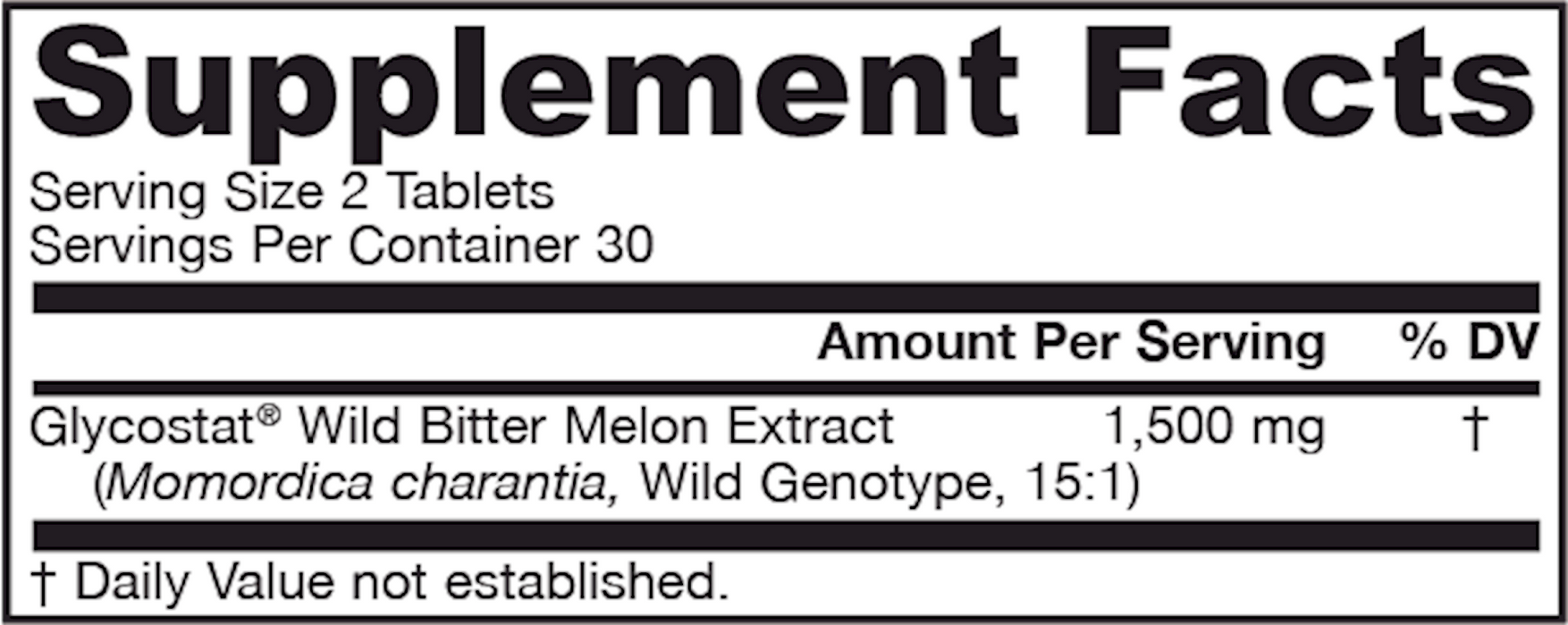 Wild Bitter Melon Extract 750 mg
