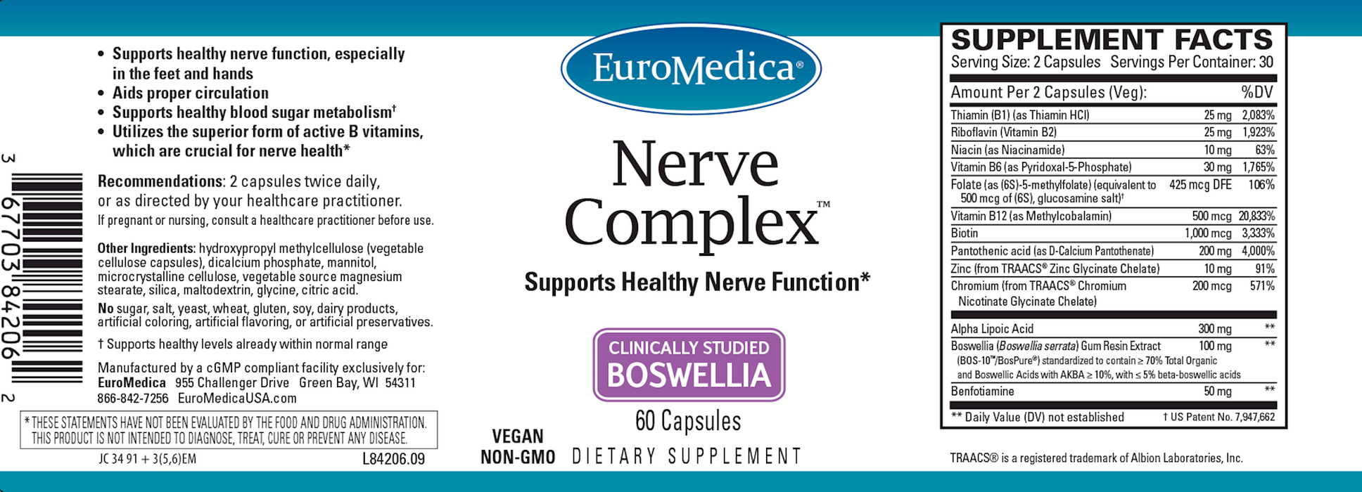 Nerve Complex 60 Capsules