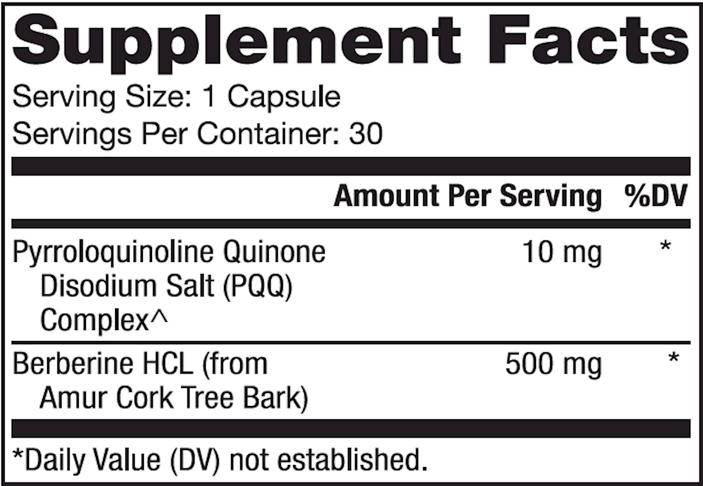 Berberine and MicroPQQ