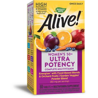 Alive! Once Daily Womens 50+ Multi (Ultra Potency) 60 Tablets