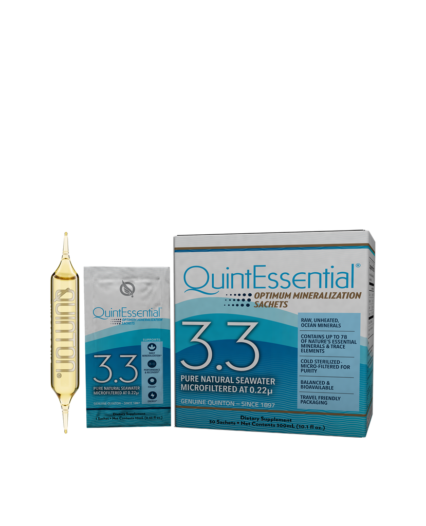 Original Quinton Hypertonic Solution - Filtered Sea Water Hydration -  Liquid Minerals with Electrolytes for Muscle Recovery, Stamina + Mineral