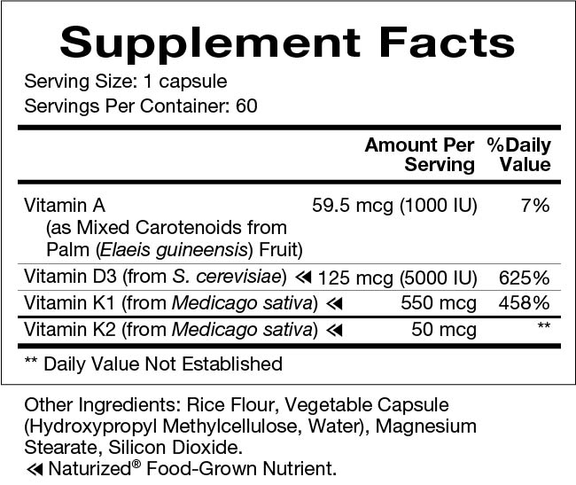 Vitamin D-A-K 60 caps