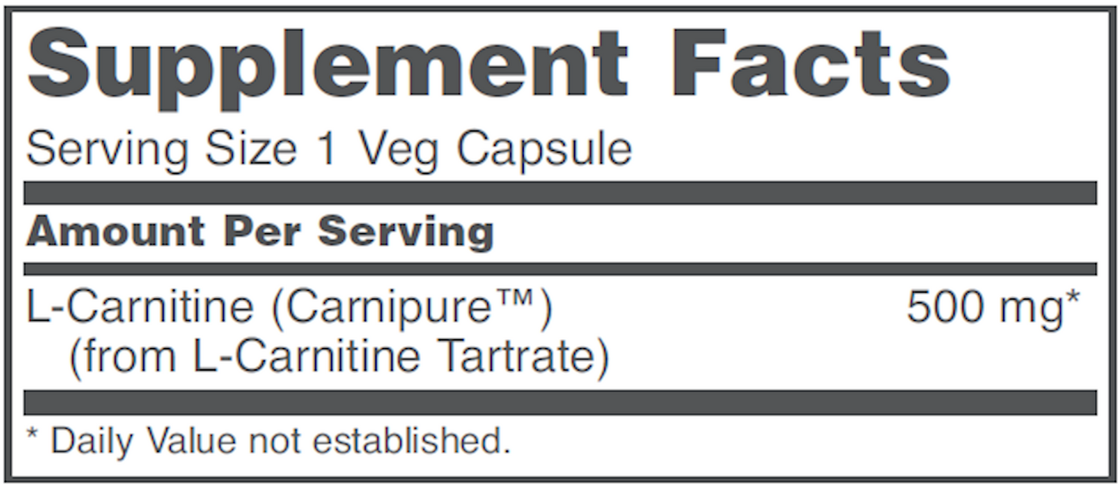 vitamin shoppe carnipure l-carnitine 500 mg 60 caps Formulated with pharmaceutical Whole Foods Market, Free-Form L-Carnitine