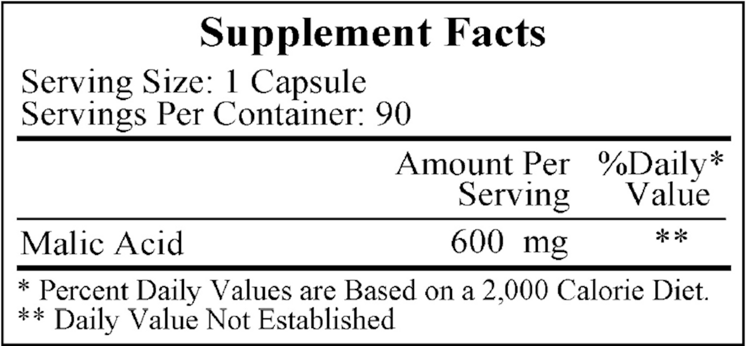 Malic Acid 600 mg