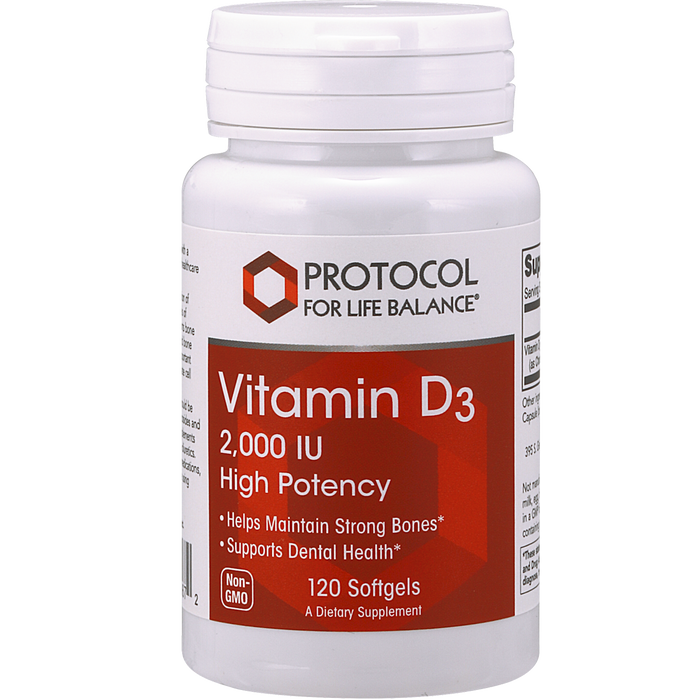 Vitamin D-3 2000 IU 120 softgels